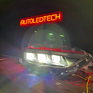 2018-2023 Ford Mustang S650-Style LED DRL Headlights - AutoLEDTech.com