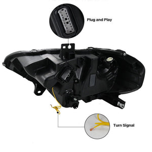 2018-2023 Ford Mustang S650-Style LED DRL Headlights - AutoLEDTech.com