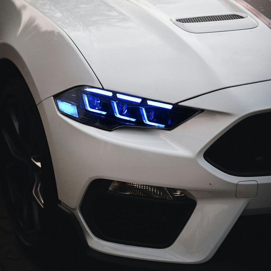 2018-2023 Ford Mustang S650-Style LED DRL Headlights - AutoLEDTech.com