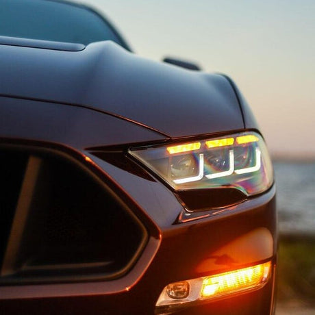 2018-2023 Ford Mustang S650-Style LED DRL Headlights - AutoLEDTech.com