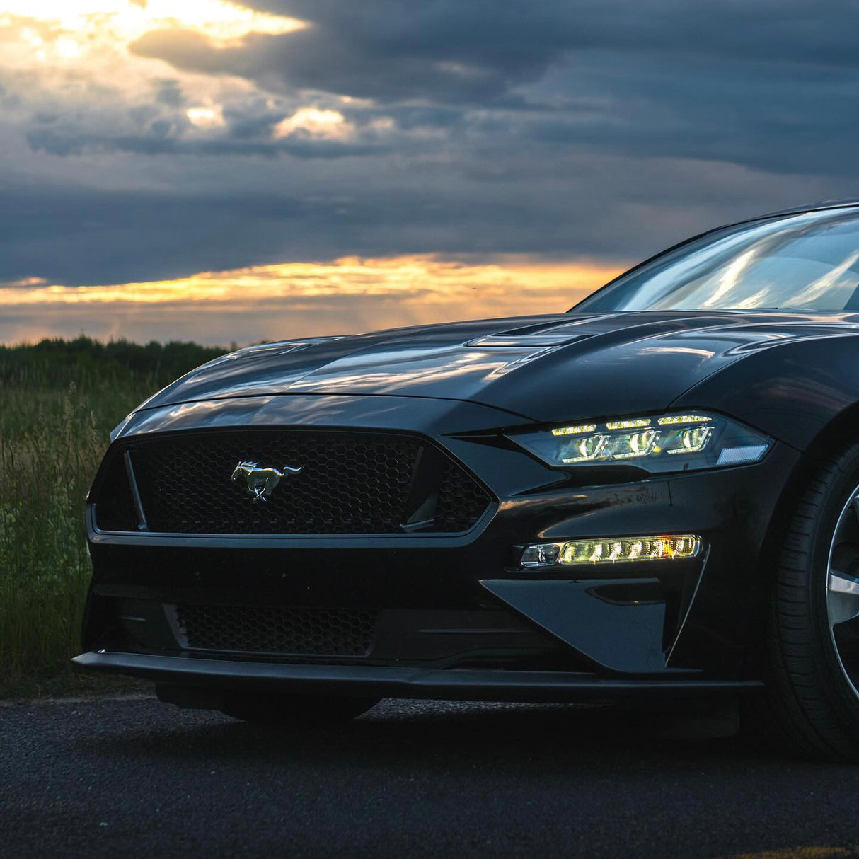 2018-2023 Ford Mustang S650-Style LED DRL Headlights - AutoLEDTech.com
