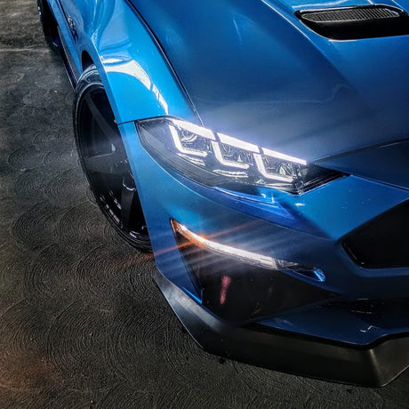 2018-2023 Ford Mustang S650-Style LED DRL Headlights - AutoLEDTech.com