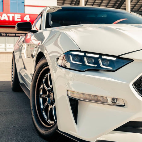 2018-2023 Ford Mustang S650-Style LED DRL Headlights - AutoLEDTech.com