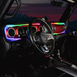 2018-2023 Jeep Wrangler JL Gladiator JT Dynamic ColorSHIFT LED Interior Dash Board Kit - AutoLEDTech.com