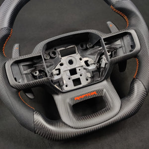 2023-2026+ Ford Super Duty F250 Custom Carbon Fiber Steering Wheel - AutoLEDTech.com