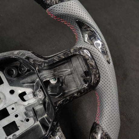 2023-2026+ Ford Super Duty F250 Custom Carbon Fiber Steering Wheel - AutoLEDTech.com
