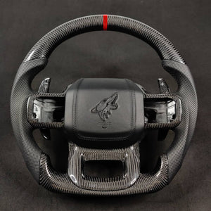 2023-2026+ Ford Super Duty F250 Custom Carbon Fiber Steering Wheel - AutoLEDTech.com