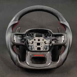 2023-2026+ Ford Super Duty F250 Custom Carbon Fiber Steering Wheel - AutoLEDTech.com
