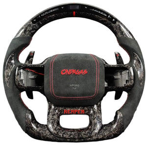 2023-2026+ Ford Super Duty F250 Custom Carbon Fiber Steering Wheel - AutoLEDTech.com