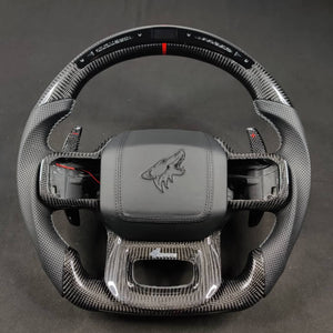 2023-2026+ Ford Super Duty F250 Custom Carbon Fiber Steering Wheel - AutoLEDTech.com