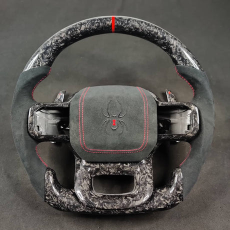 2023-2026+ Ford Super Duty F250 Custom Carbon Fiber Steering Wheel - AutoLEDTech.com