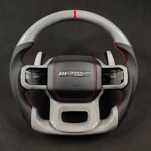 2023-2026+ Ford Super Duty F250 Custom Carbon Fiber Steering Wheel - AutoLEDTech.com