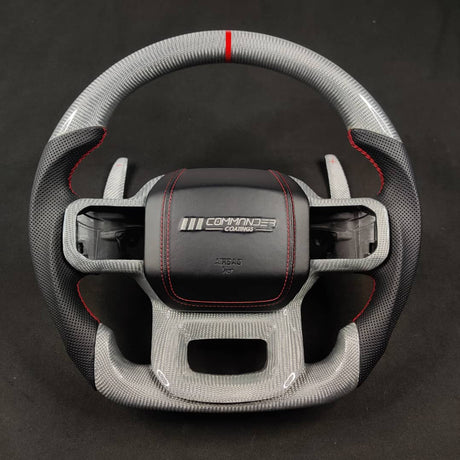 2023-2026+ Ford Super Duty F250 Custom Carbon Fiber Steering Wheel - AutoLEDTech.com