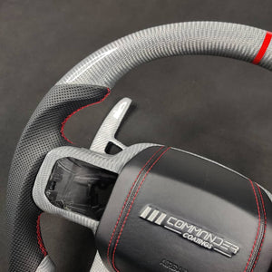 2023-2026+ Ford Super Duty F250 Custom Carbon Fiber Steering Wheel - AutoLEDTech.com