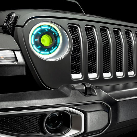 2018-2026+ Jeep Wrangler Gladiator JL JT OCULUS RGBW Bi-LED Projector Headlights - AutoLEDTech.com