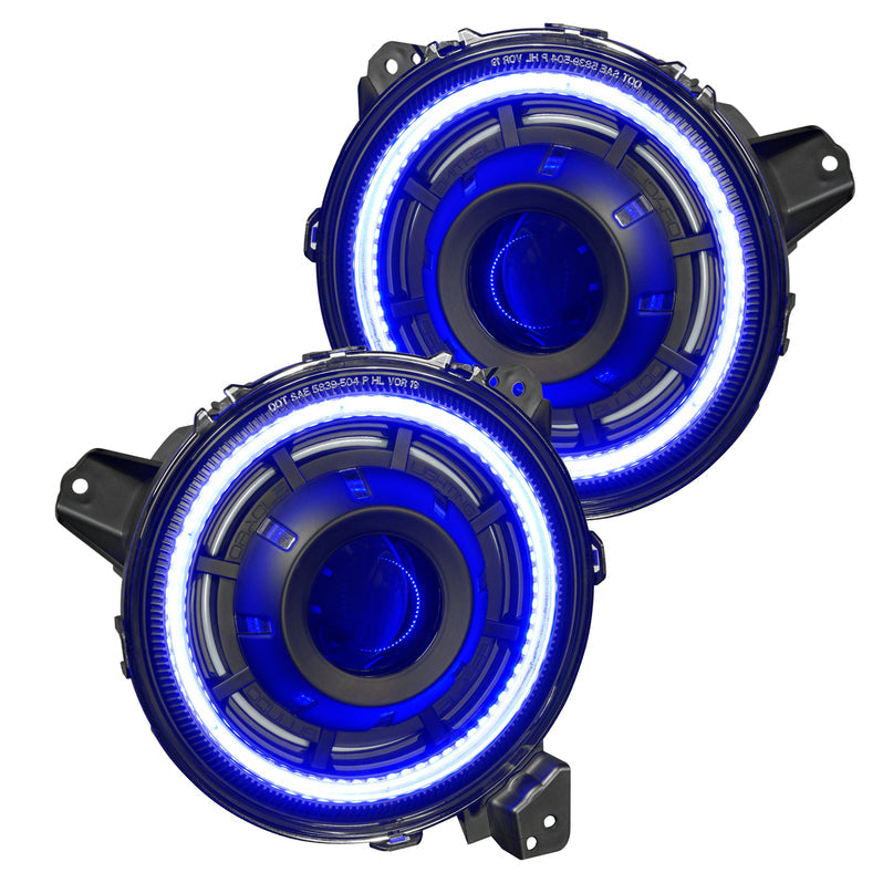 2018-2026+ Jeep Wrangler Gladiator JL JT OCULUS RGBW Bi-LED Projector Headlights - AutoLEDTech.com