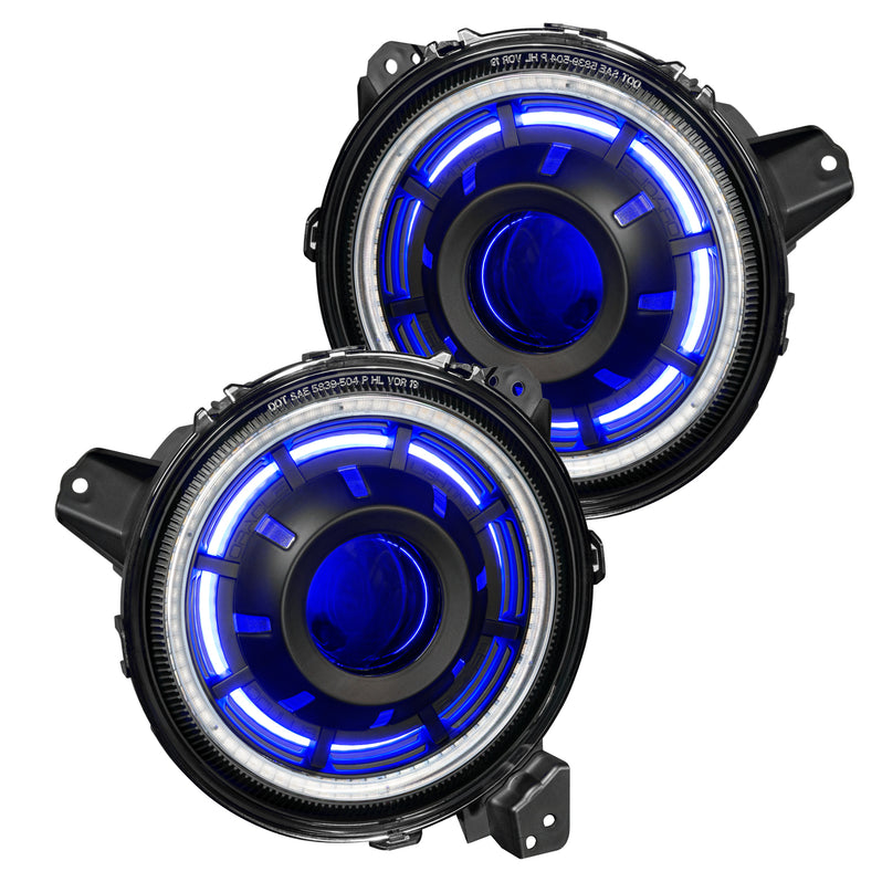 2018-2026+ Jeep Wrangler Gladiator JL JT OCULUS RGBW Bi-LED Projector Headlights - AutoLEDTech.com
