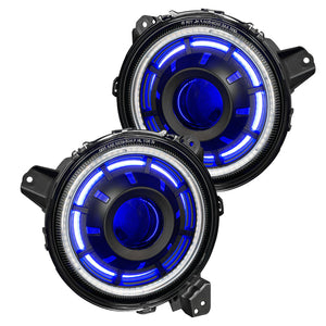 2018-2026+ Jeep Wrangler Gladiator JL JT OCULUS RGBW Bi-LED Projector Headlights - AutoLEDTech.com