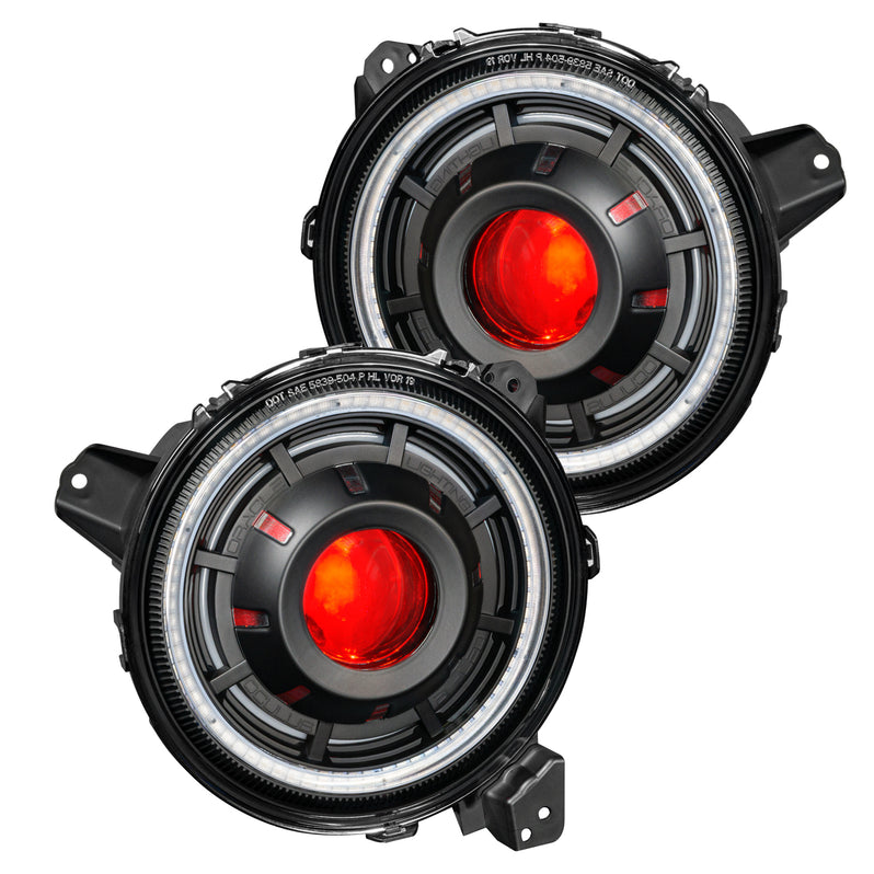 2018-2026+ Jeep Wrangler Gladiator JL JT OCULUS RGBW Bi-LED Projector Headlights - AutoLEDTech.com