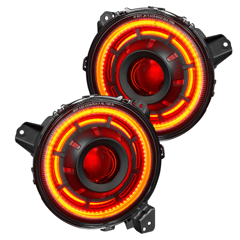2018-2026+ Jeep Wrangler Gladiator JL JT OCULUS RGBW Bi-LED Projector Headlights - AutoLEDTech.com
