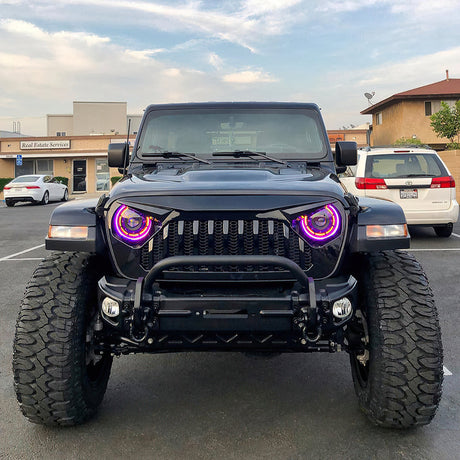 2018-2026+ Jeep Wrangler Gladiator JL JT OCULUS RGBW Bi-LED Projector Headlights - AutoLEDTech.com