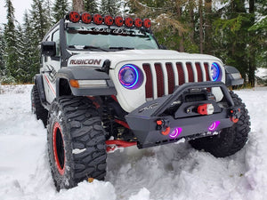 2018-2026+ Jeep Wrangler Gladiator JL JT OCULUS RGBW Bi-LED Projector Headlights - AutoLEDTech.com