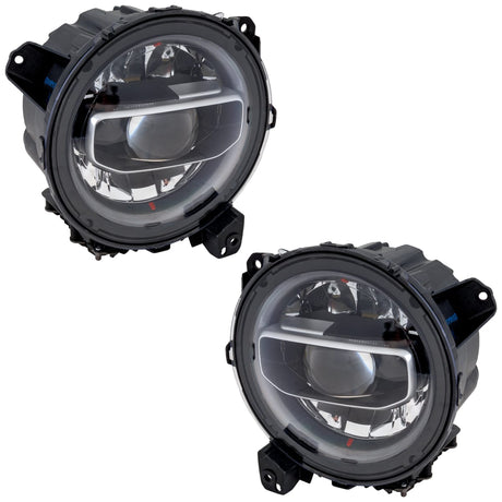 2018-2025+ Jeep Wrangler Gladiator JL JT RGBW Flow Series LED Projector Halo Headlights - AutoLEDTech.com