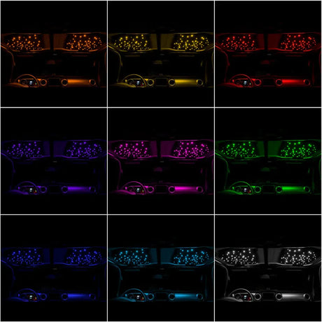 2018-2026+ Jeep Wrangler JL Gladiator JT RGB Starlight Headliner - AutoLEDTech.com