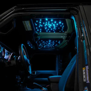 2018-2026+ Jeep Wrangler JL Gladiator JT RGB Starlight Headliner - AutoLEDTech.com
