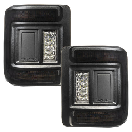 2018-2026+ Jeep Wrangler JL Red Smoked LED Flush Mount Tail Lights - AutoLEDTech.com
