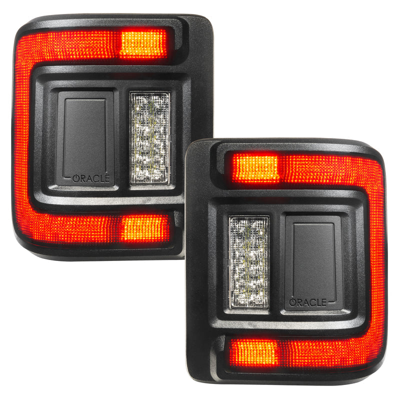 2018-2026+ Jeep Wrangler JL Red Smoked LED Flush Mount Tail Lights - AutoLEDTech.com