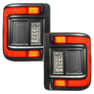 2018-2026+ Jeep Wrangler JL Red Smoked LED Flush Mount Tail Lights - AutoLEDTech.com