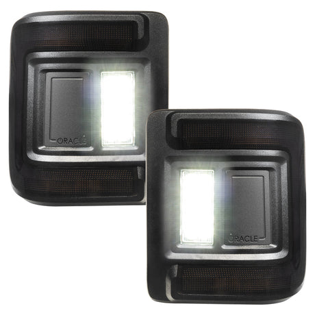 2018-2026+ Jeep Wrangler JL Red Smoked LED Flush Mount Tail Lights - AutoLEDTech.com