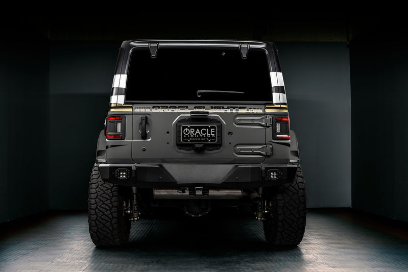 2018-2026+ Jeep Wrangler JL Red Smoked LED Flush Mount Tail Lights - AutoLEDTech.com