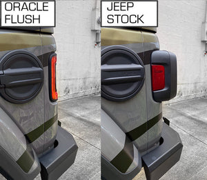 2018-2026+ Jeep Wrangler JL Red Smoked LED Flush Mount Tail Lights - AutoLEDTech.com