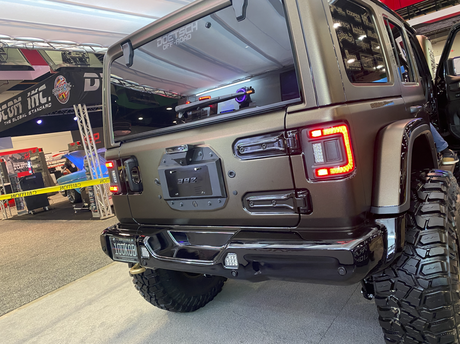 2018-2026+ Jeep Wrangler JL Red Smoked LED Flush Mount Tail Lights - AutoLEDTech.com