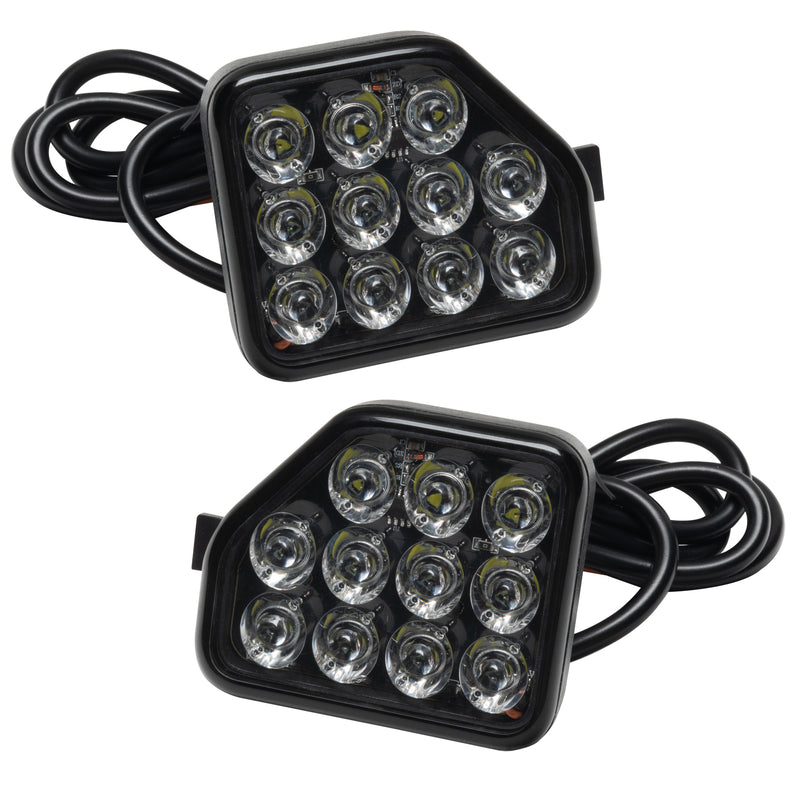 2018-2026+ Jeep Wrangler JL Red Smoked LED Flush Mount Tail Lights - AutoLEDTech.com