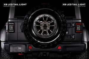 2018-2026+ Jeep Wrangler JL Red Smoked XB LED Tail Lights - AutoLEDTech.com