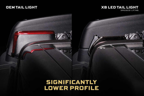 2018-2026+ Jeep Wrangler JL Red Smoked XB LED Tail Lights - AutoLEDTech.com