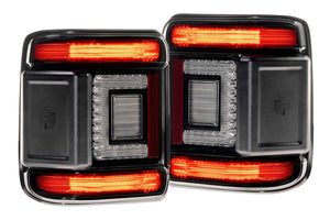 2018-2026+ Jeep Wrangler JL Red Smoked XB LED Tail Lights - AutoLEDTech.com
