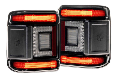2018-2026+ Jeep Wrangler JL Red Smoked XB LED Tail Lights - AutoLEDTech.com