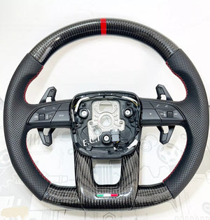 2018-2026+ Lamborghini Urus Custom Carbon Fiber Steering Wheel - AutoLEDTech.com