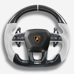 2018-2026+ Lamborghini Urus Custom Carbon Fiber Steering Wheel - AutoLEDTech.com