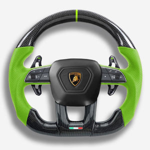 2018-2026+ Lamborghini Urus Custom Carbon Fiber Steering Wheel - AutoLEDTech.com