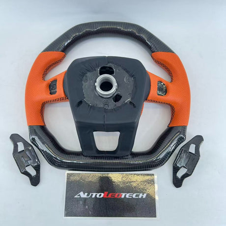 2018-2026+ Lamborghini Urus Custom Carbon Fiber Steering Wheel - AutoLEDTech.com