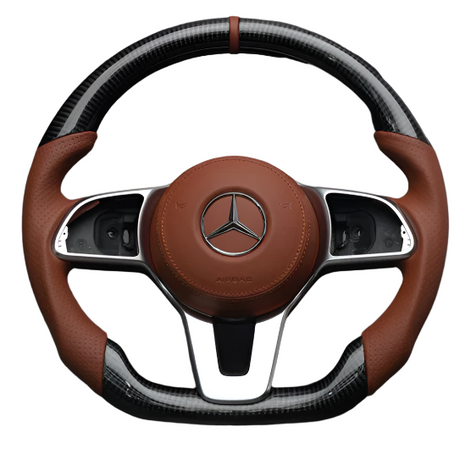 2018+ Mercedes W907/W910 Sprinter Custom Carbon Fiber Steering Wheel - AutoLEDTech.com