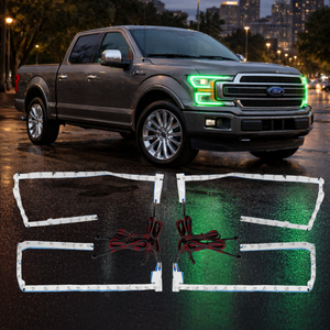 2018-2020 Ford F150 RGBW Flow Series LED DRL Boards - AutoLEDTech.com