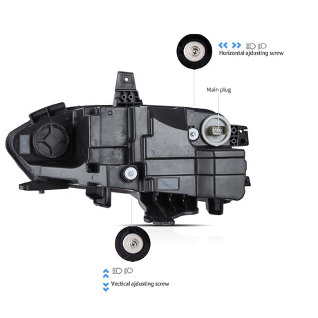 2019-2024 Chevrolet Camaro LS LT RGBW Flow Series LED DRL Prebuilt Headlights - AutoLEDTech.com