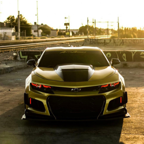 2019-2024 Chevrolet Camaro LS LT RGBW Flow Series LED DRL Prebuilt Headlights - AutoLEDTech.com