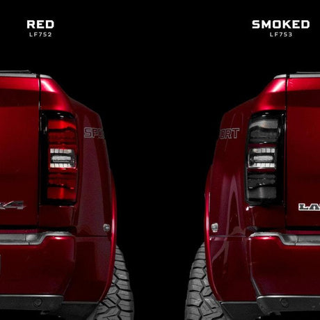 2019-2024 Ram HD 2500 Red Smoked XB LED Tail Lights - AutoLEDTech.com
